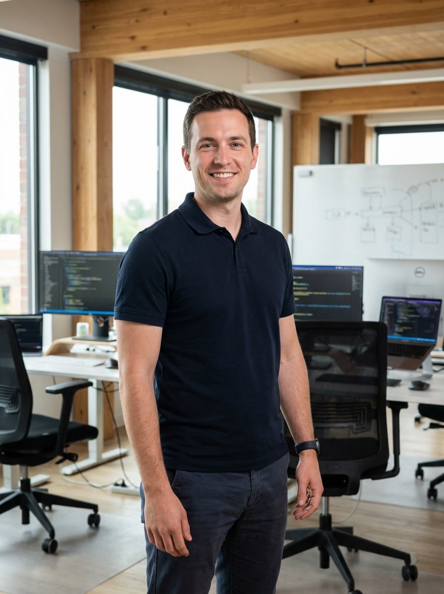 tech professional male avatar for startup profile