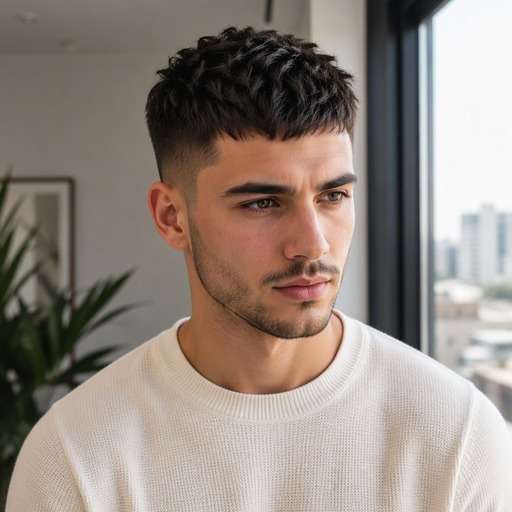 Textured Crop Mid Fade hairstyle preview