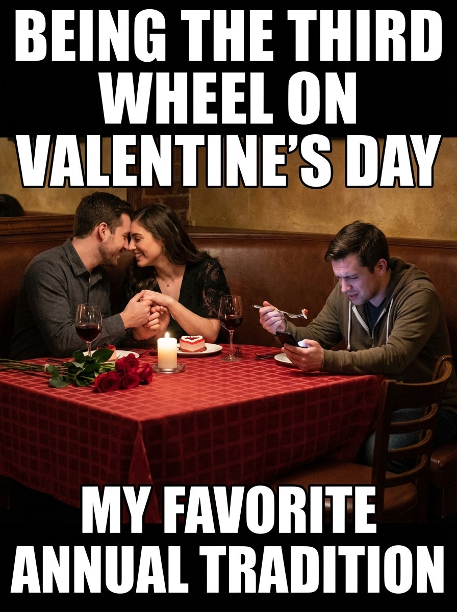 Third Wheel Valentine Meme