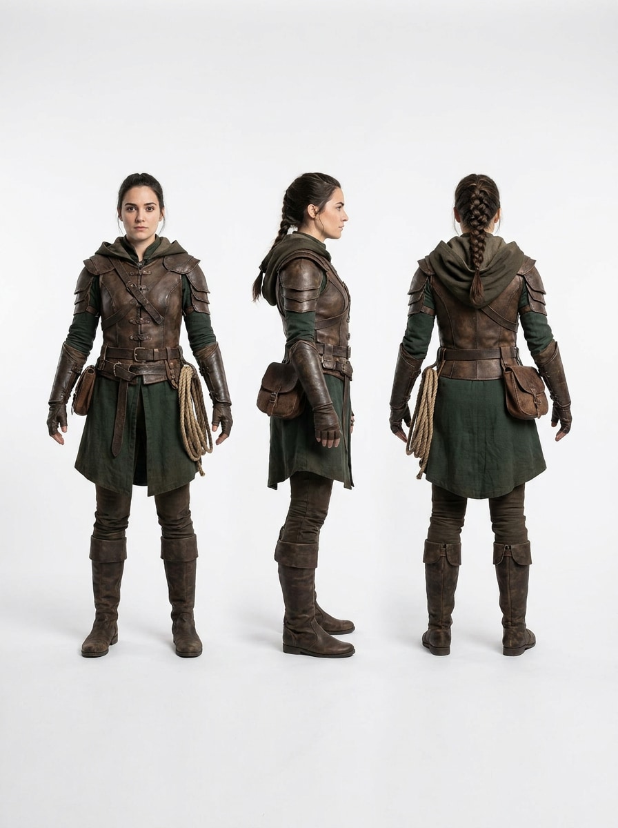 Three-View Character Sheet