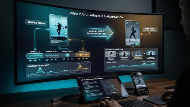 Analyze TikTok dance trends with Media.io insights
