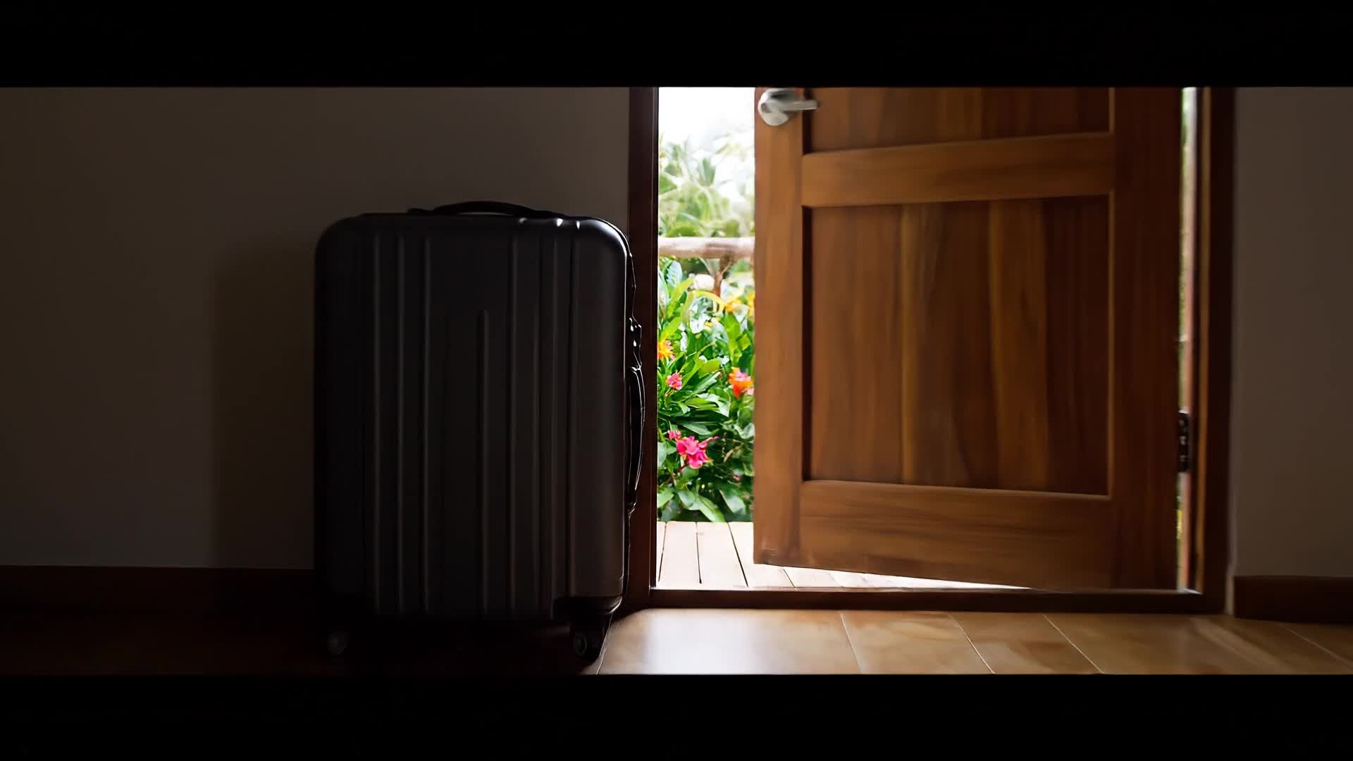 Before and after travel photo animation