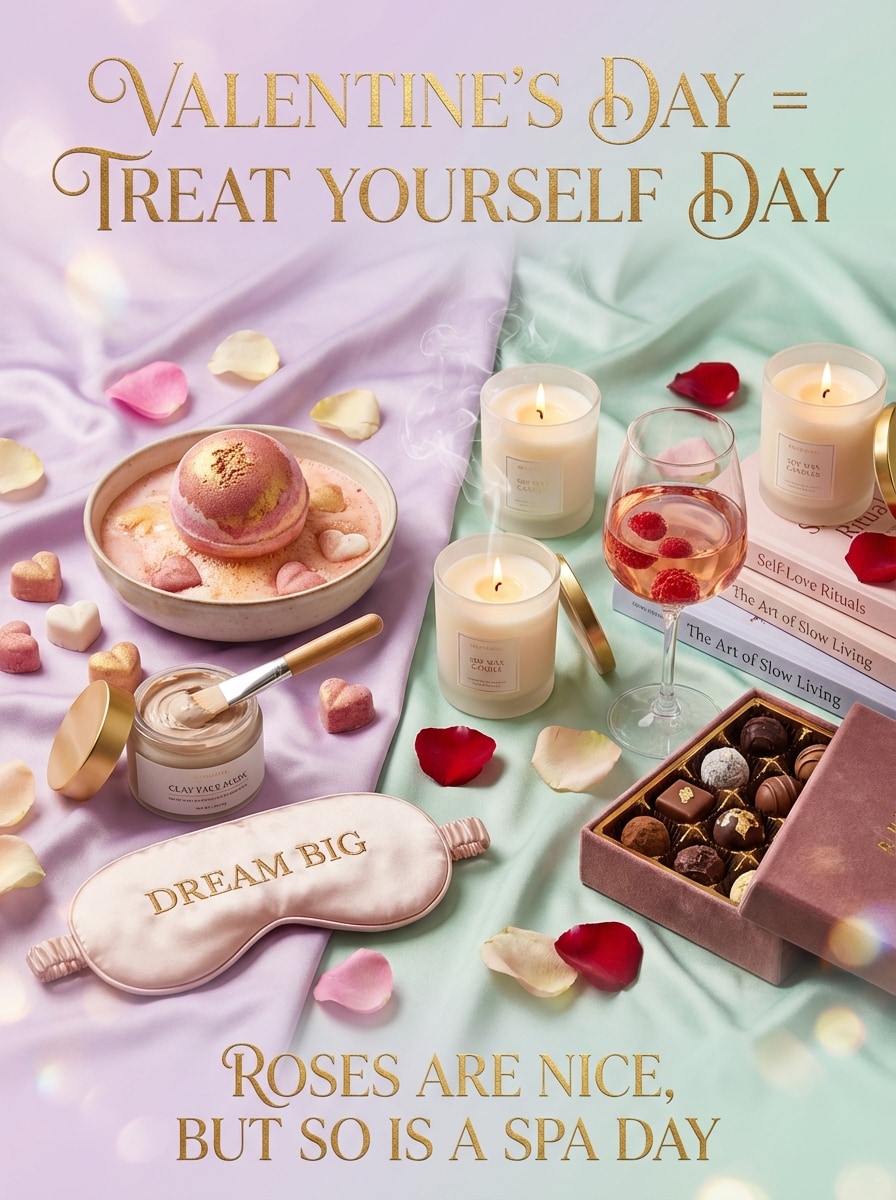 Treat Yourself Valentine Spa Day Meme