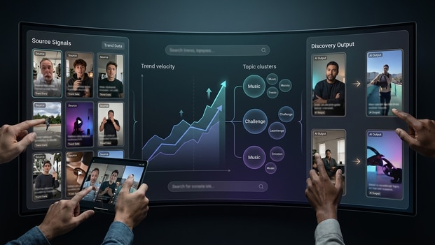 TikTok trend discovery visualization