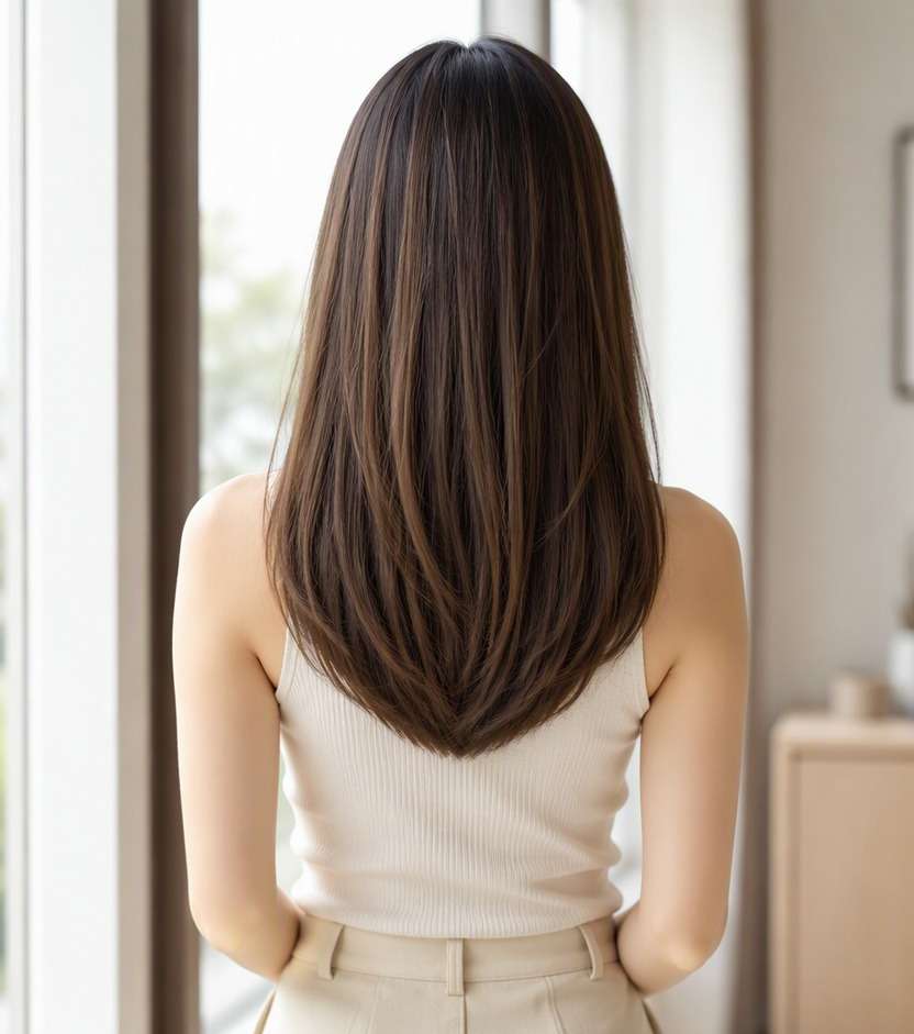 U Shape on Mid-Length Hair hairstyle preview