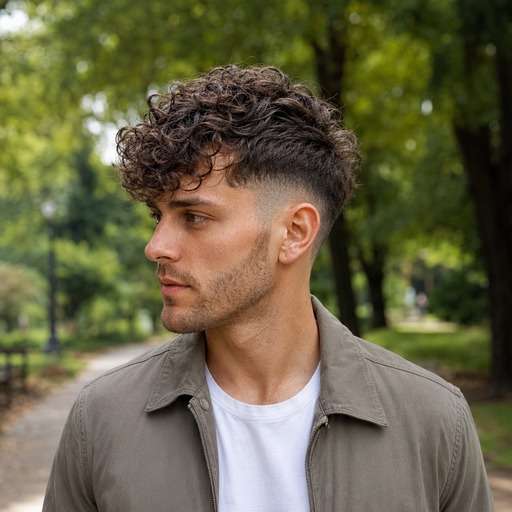 Curly Top Undercut hairstyle preview