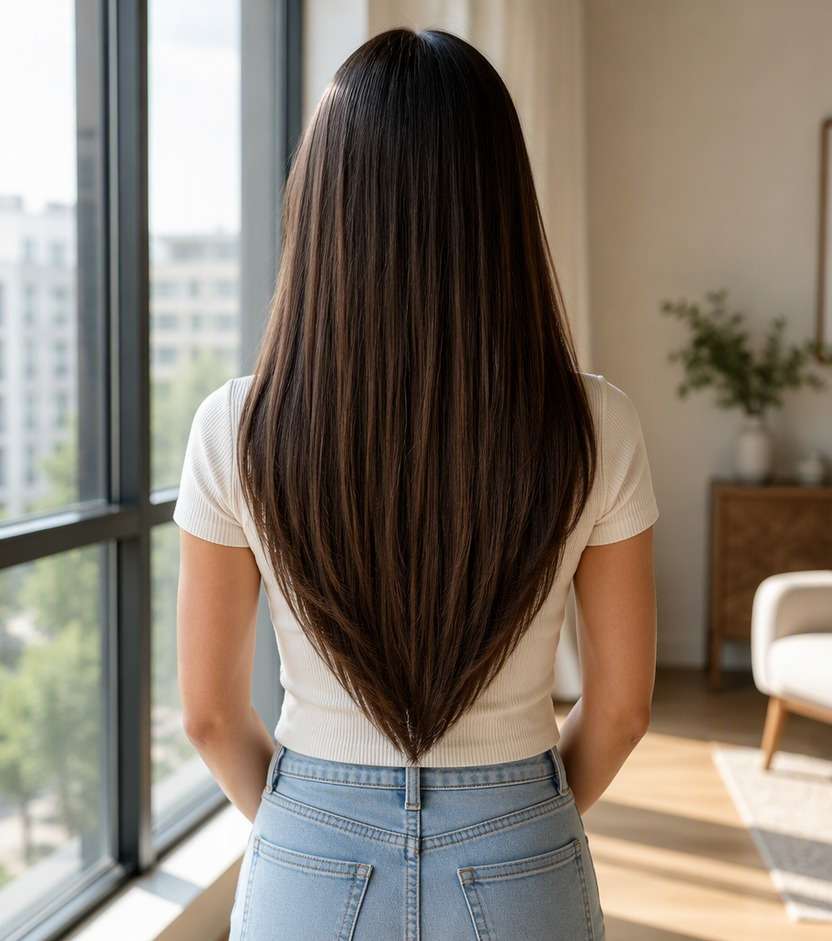 Deep V Back Shape hairstyle preview