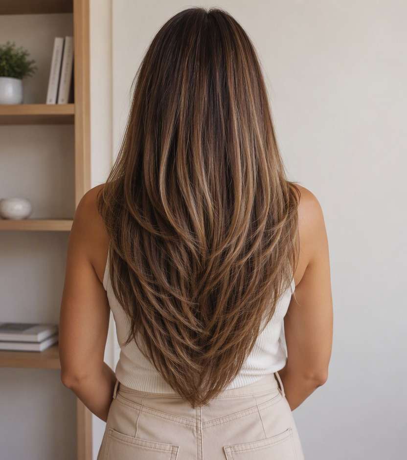 Straight Hair V Outline hairstyle preview