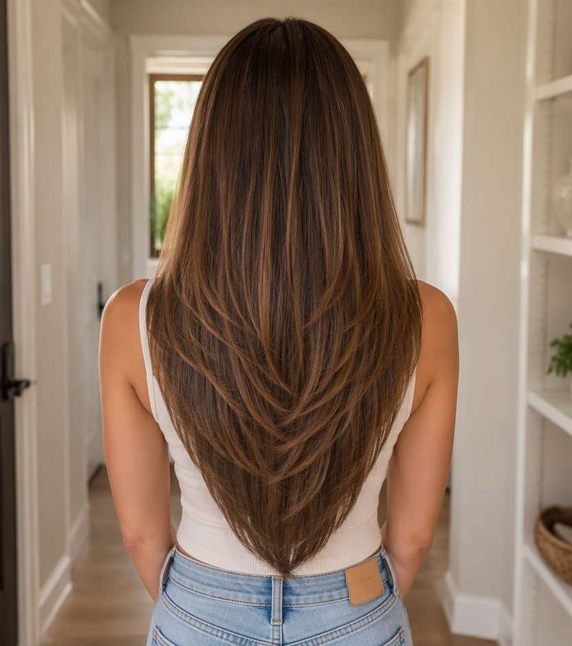 Subtle V for Fine Hair hairstyle preview