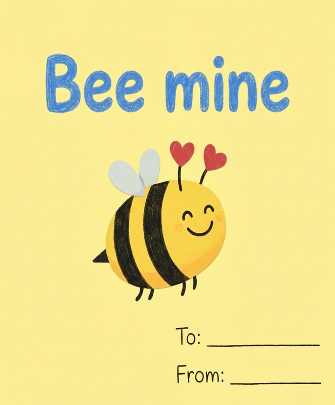 Bee Mine Valentine Card