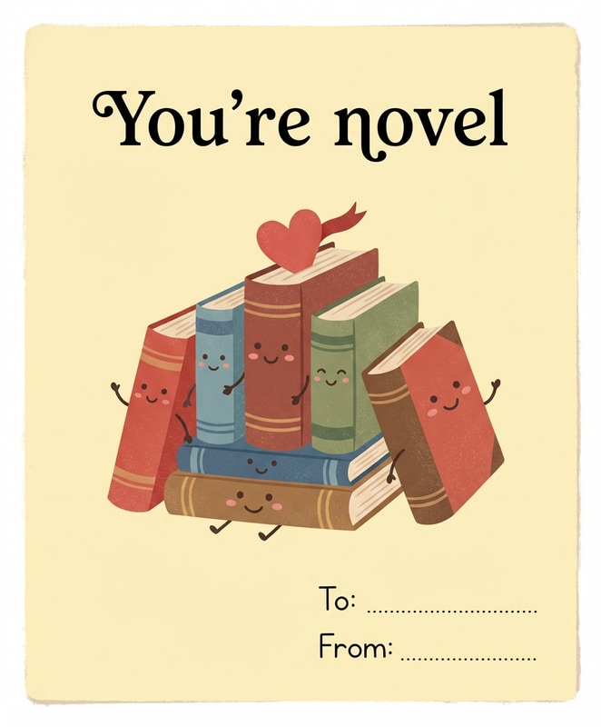 You're Novel Valentine Card