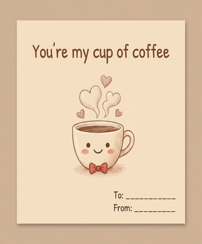 You're My Cup of Coffee Card