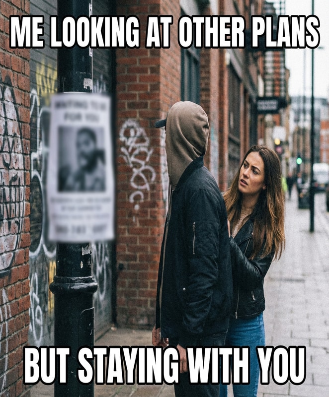 Distracted Meme Card