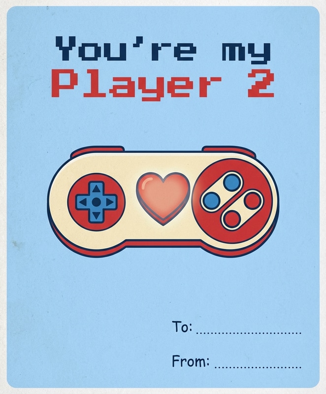 You're My Player Two Card
