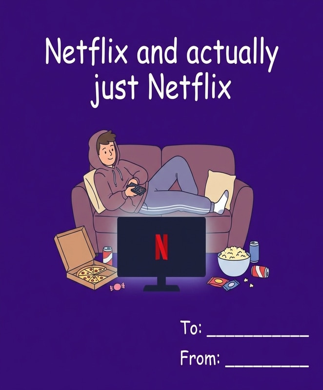 Netflix and Valentine Card