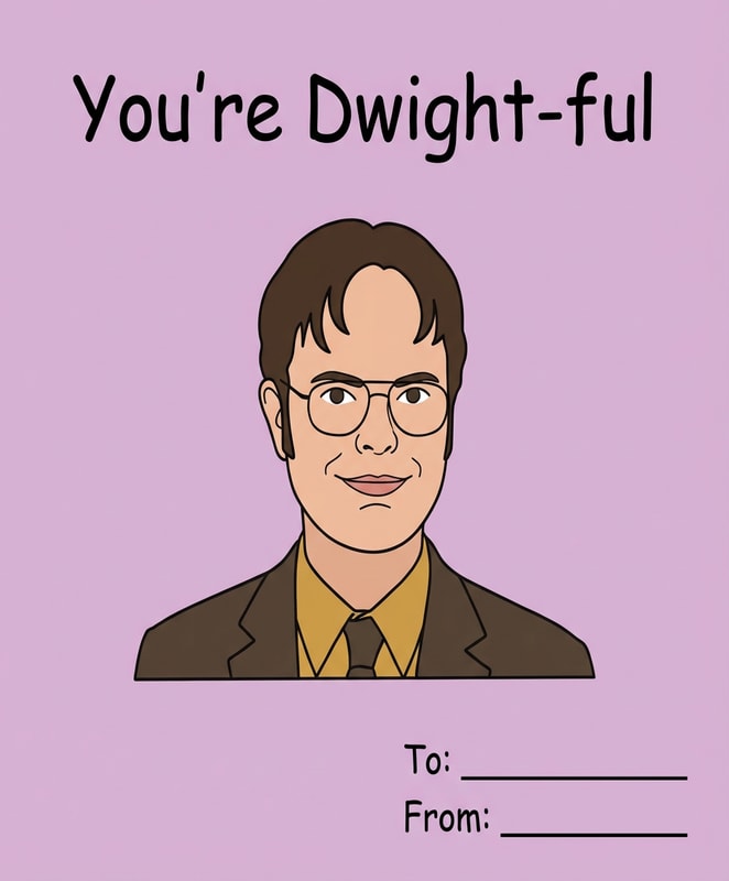 You're Dwight-ful Valentine Card