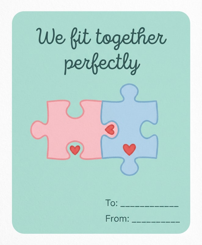 Puzzle Love Card