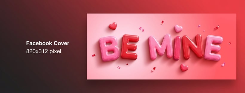 Be Mine 3D Letter Design
