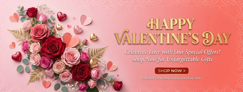 Happy Valentine's Day Commercial Banner