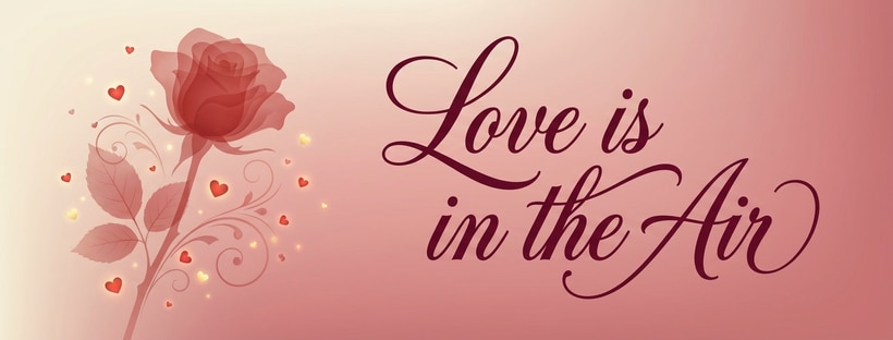 Love is in the Air Typography Template