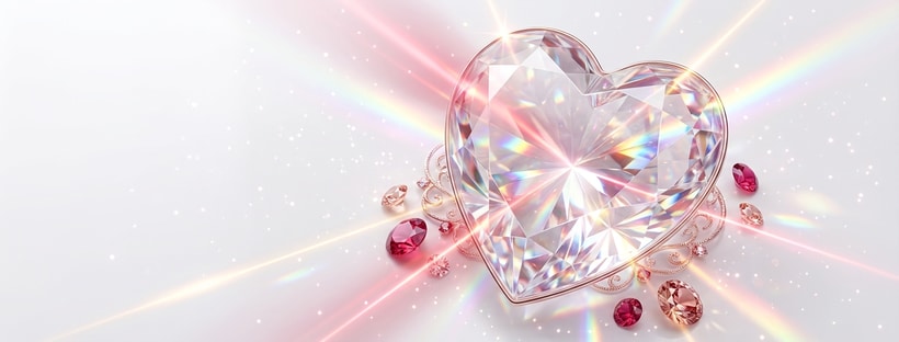 Crystal Heart Prismatic Reflections Cover