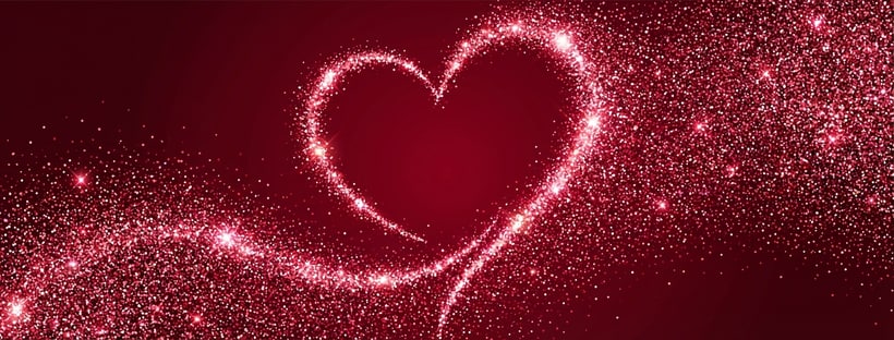 Glitter Sparkle Hearts Glamorous Cover