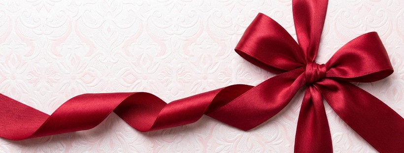 Elegant Red Satin Ribbon Bow Cover