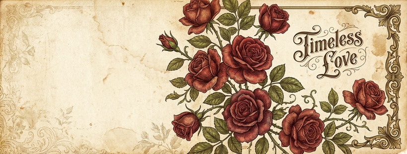 Vintage Rose Illustration