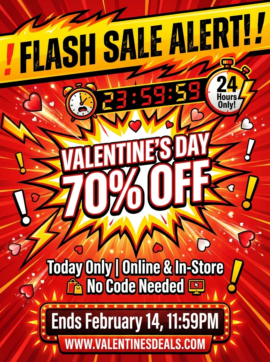 Valentine's Day Discount Flash Sale