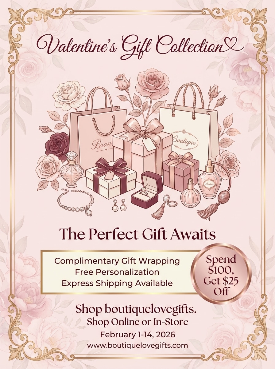 Valentine Gift Promotion Flyer