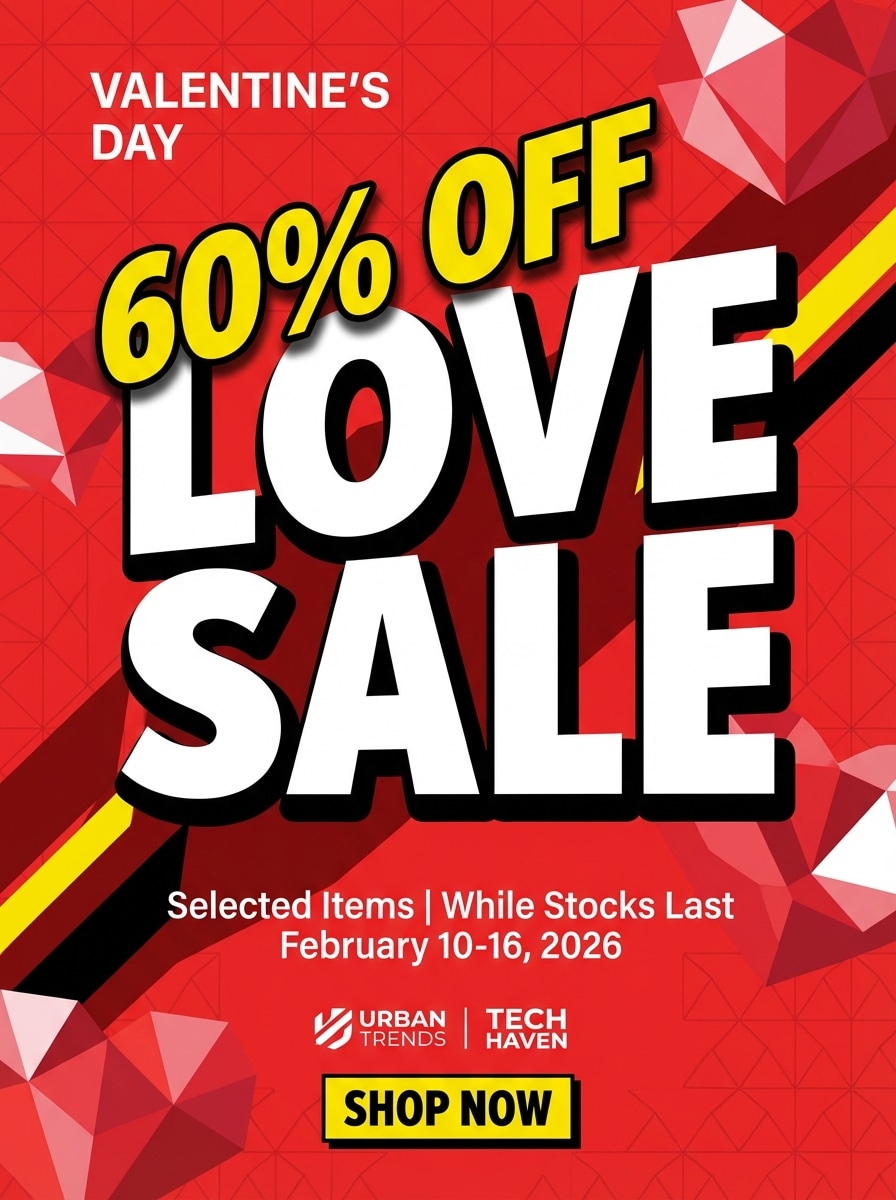 Love Sale Event Bold Typography