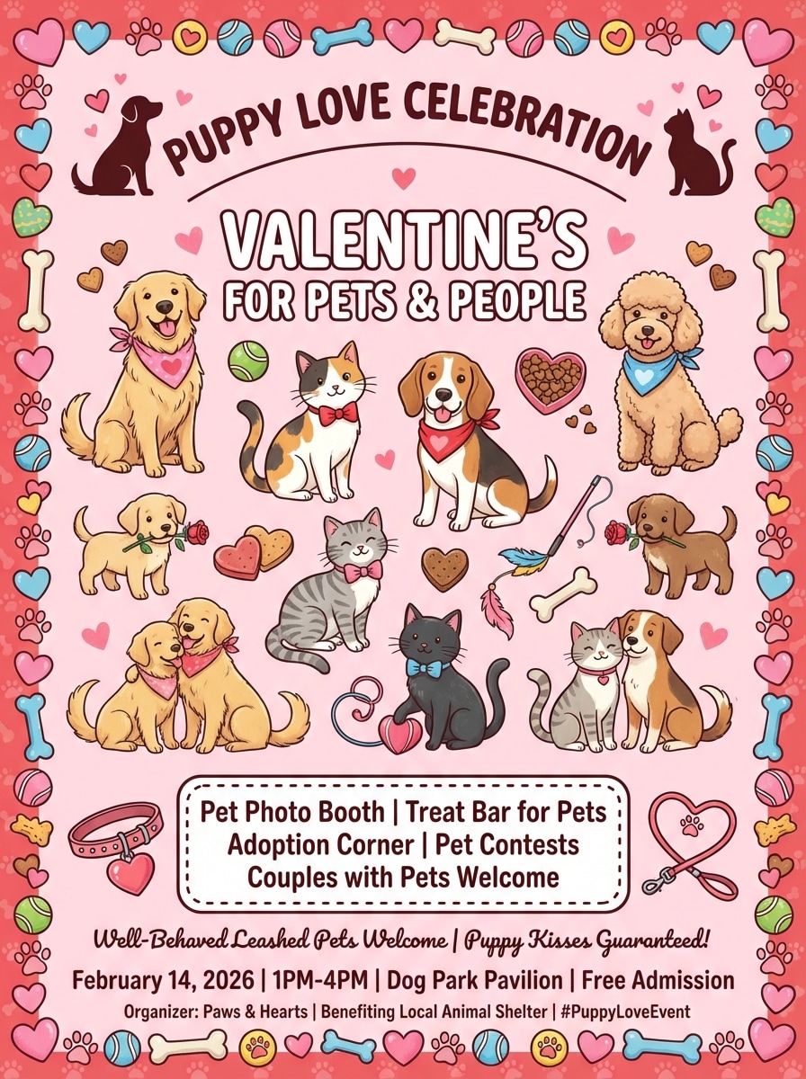 Valentine's Pet-Friendly Event Fun