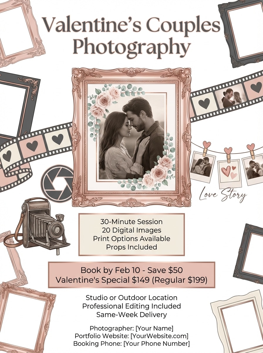Valentine's Photography Session Couples