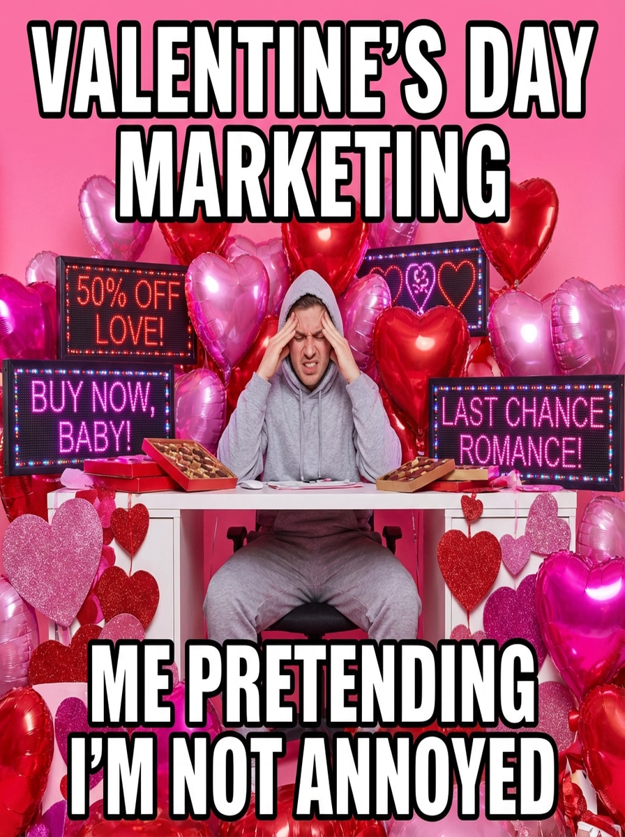 Valentine Marketing Overload Meme