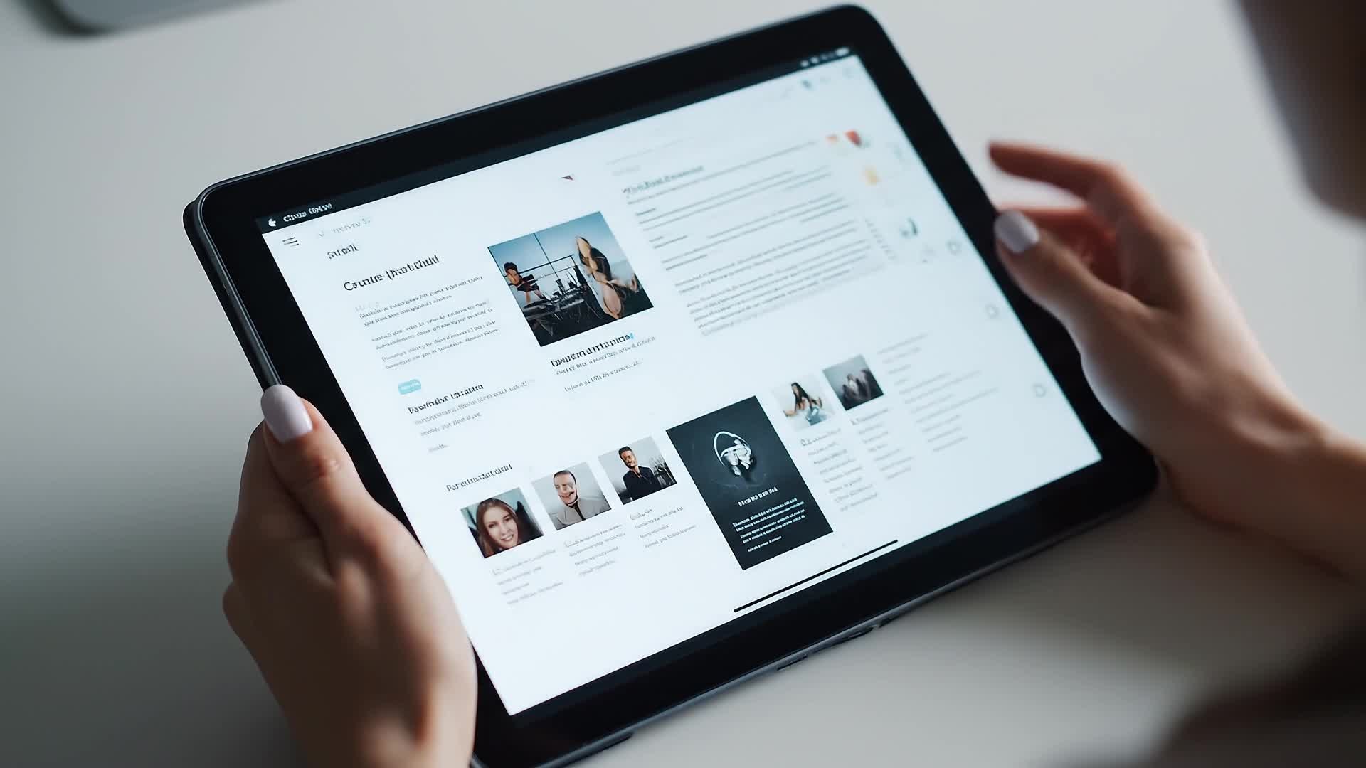 Animated presentation slide visuals