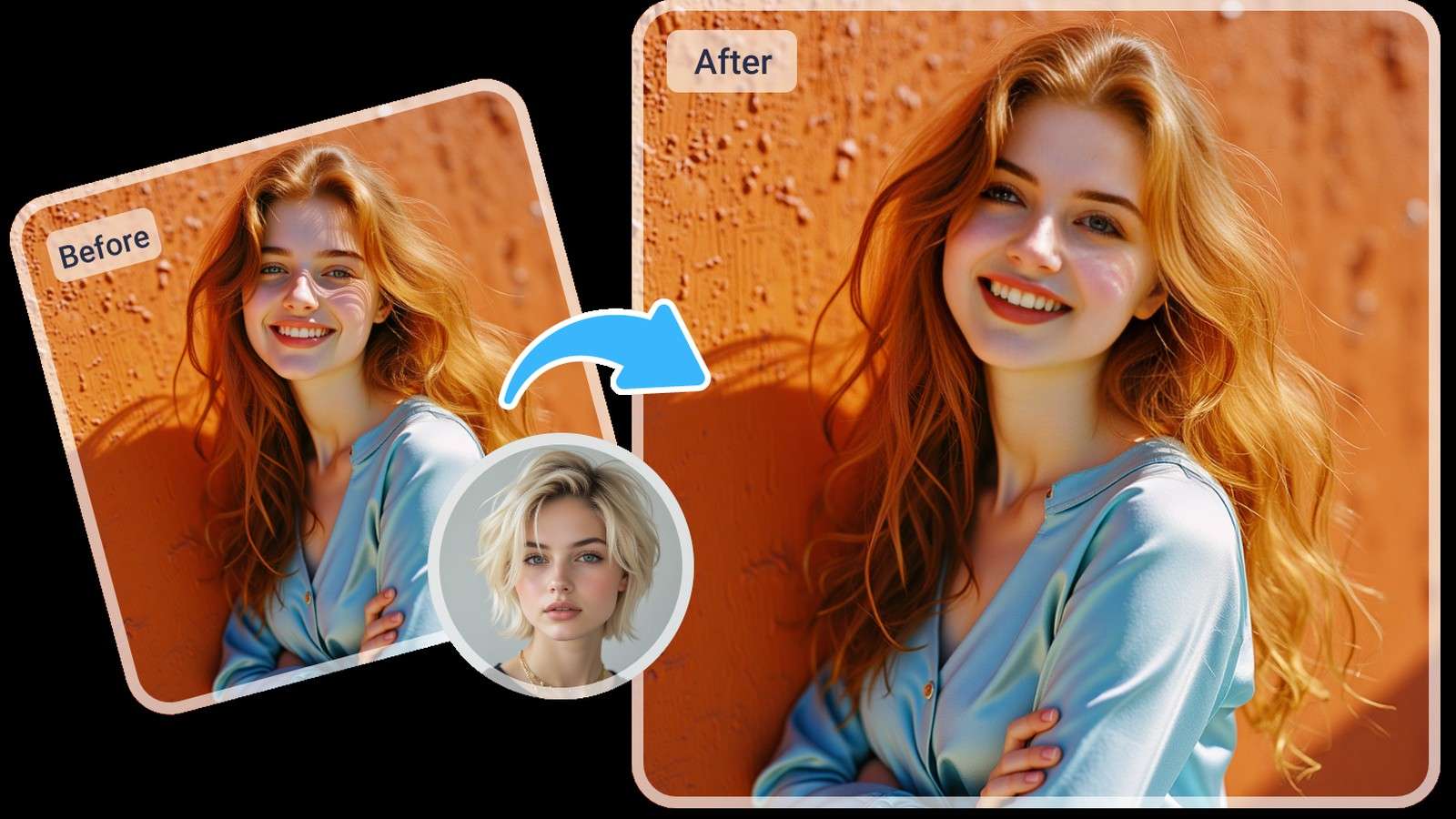 Current English Vidnoz Face Swap interface showing photo, video, and multiple face modes