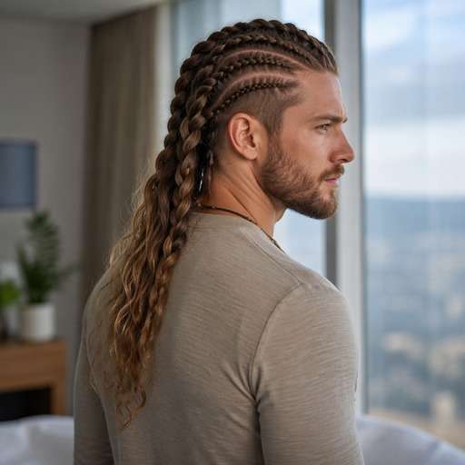 Braided Viking Undercut hairstyle photo preview