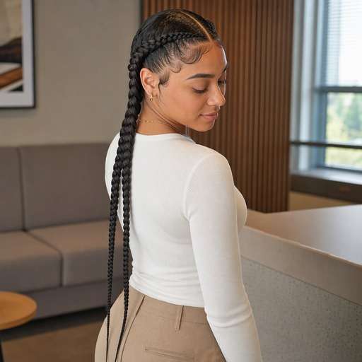 Two Temple Braids hairstyle photo preview