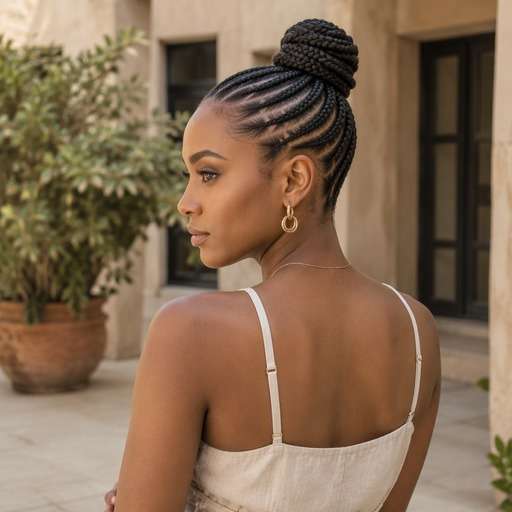 Braided Topknot hairstyle photo preview