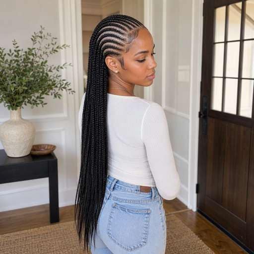 Long Warrior Braids hairstyle photo preview
