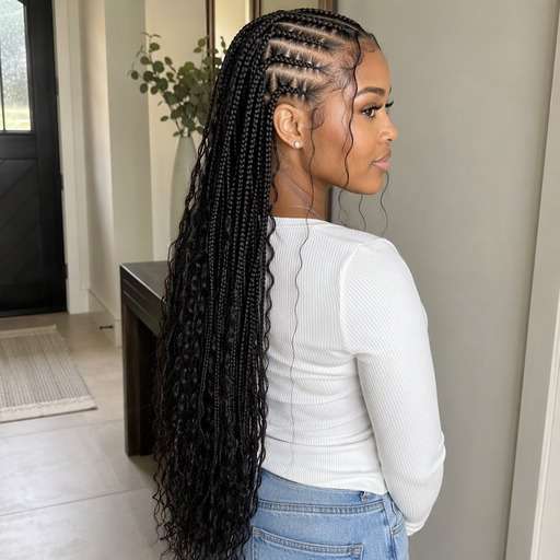 Loose Rugged Braids hairstyle photo preview