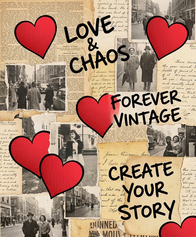 Vintage Paper Collage