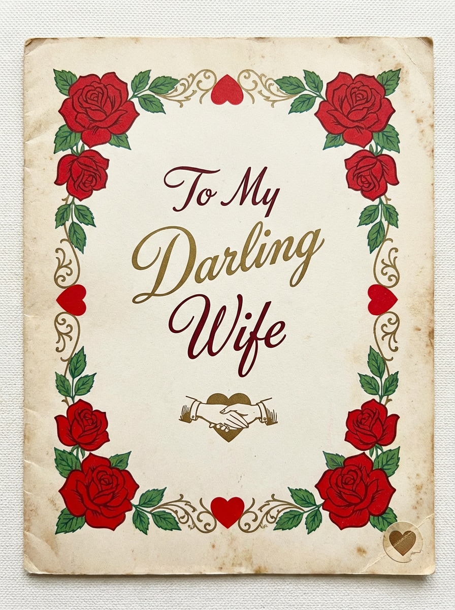 Vintage Valentine's Day Card for Wife
