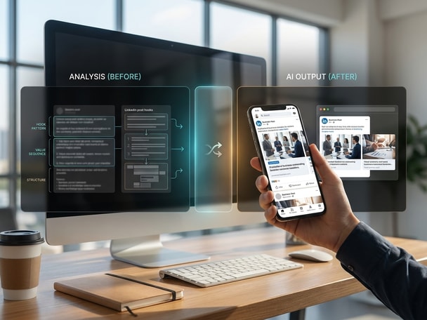 Analyze LinkedIn viral post hooks