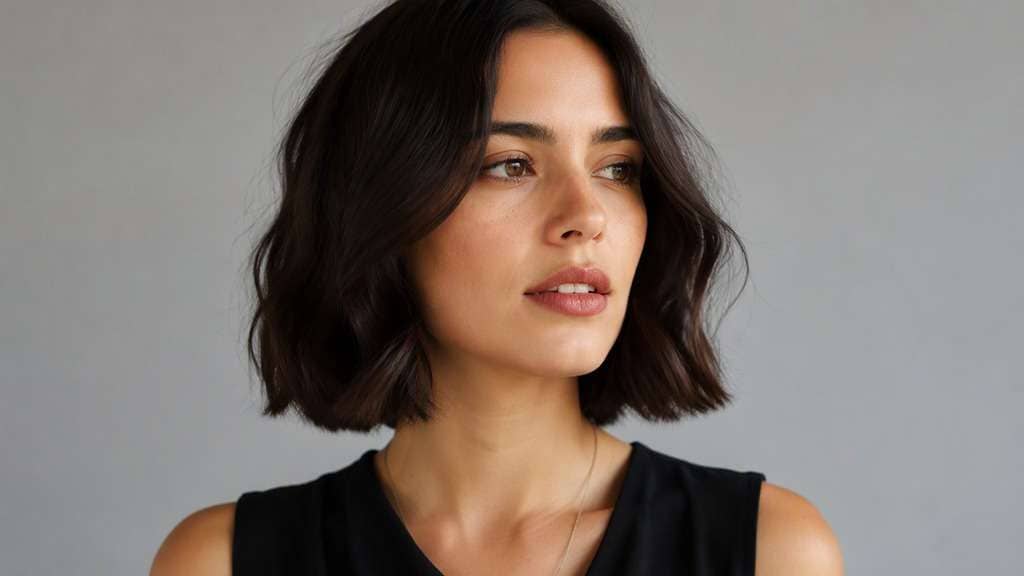 Blunt End Wavy Bob