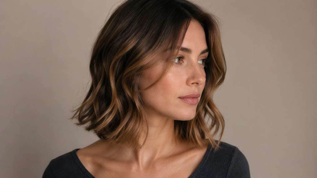Collarbone Wavy Lob