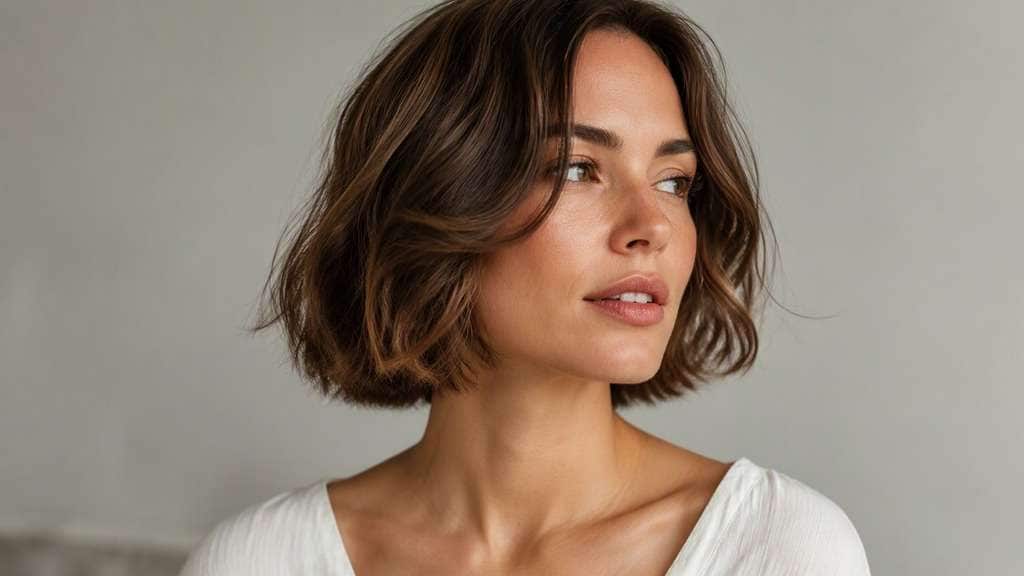 Fine Hair Airy Wavy Bob