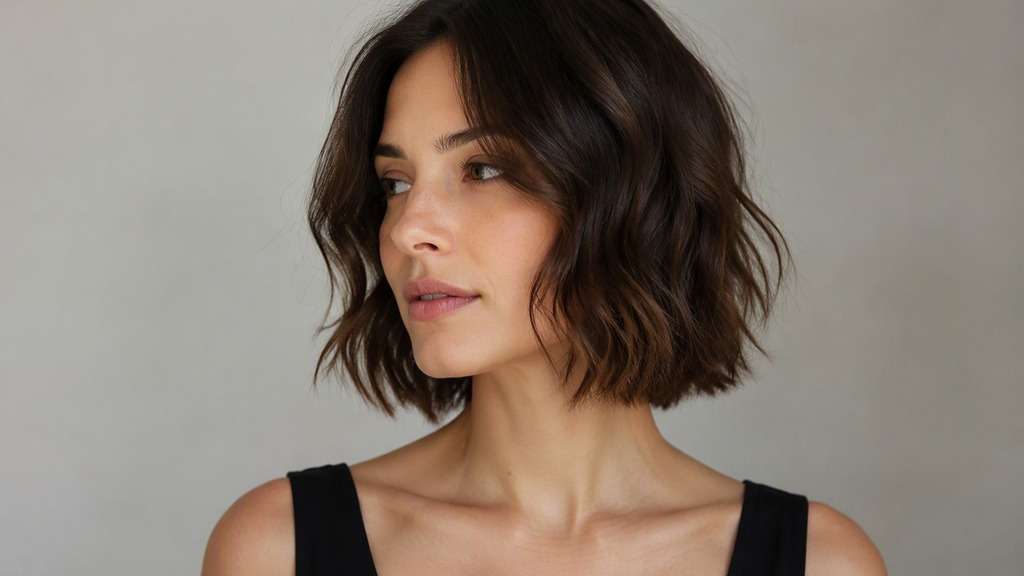 Thick Hair Wavy Bob