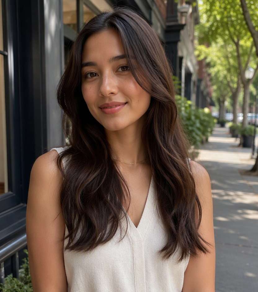 Barely Wavy Hair hairstyle preview