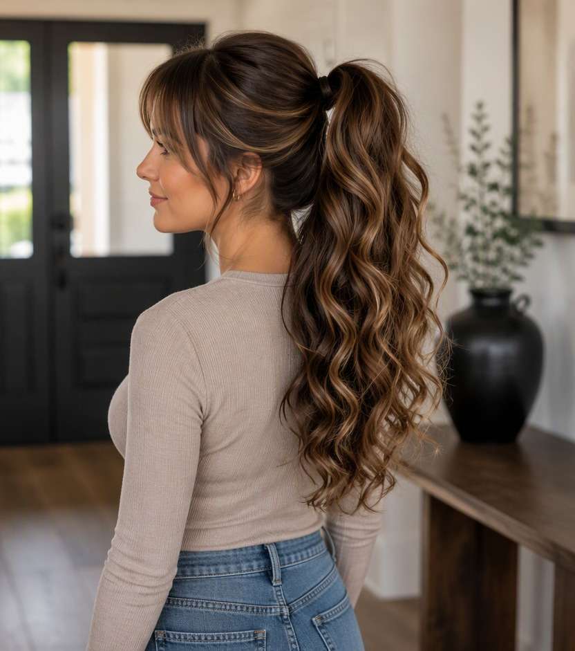 Half-Up Wavy Hair hairstyle preview